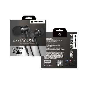 FONE DE OUVIDO INTRAURICULAR COM MICROFONE (SEJ-C3)