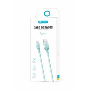 [SX-B123-C] CABO DE DADOS E CARREGAMENTO USB/TYPE-C COLORIDO 3A [CAIXA COM 300 PEÇAS]