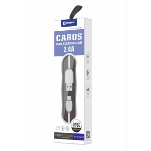 (SX-B102-C) - Cabo Usb Tipo C - [Caixa com 300 peças]