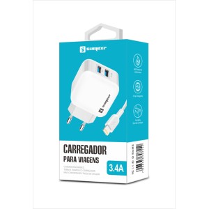 (SX-F12-I6) - Carregador De Parede + Cabo Lightning - [Caixa com 200 peças]